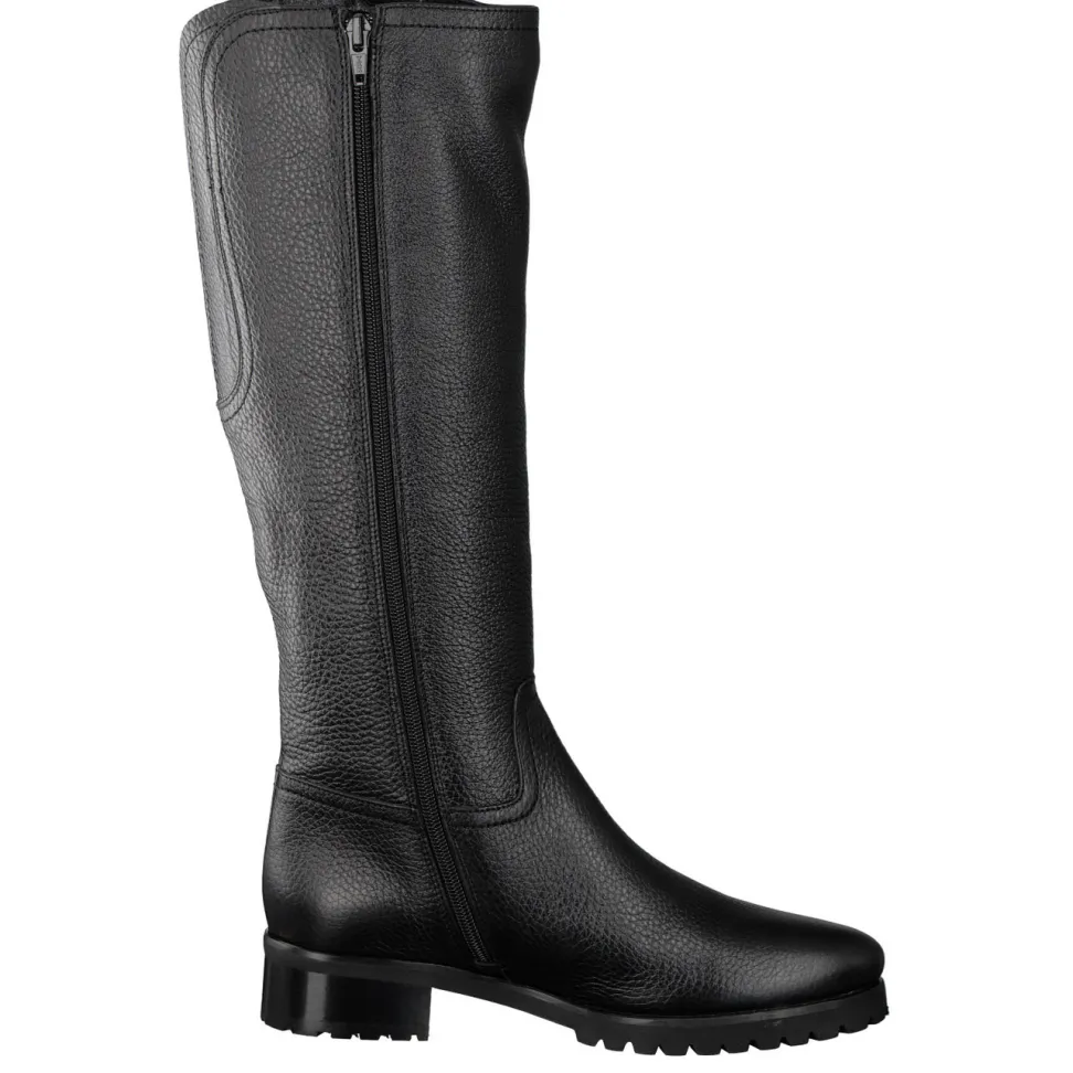 Mannori – Kniehoher Stiefel aus Kalbleder Schwarz