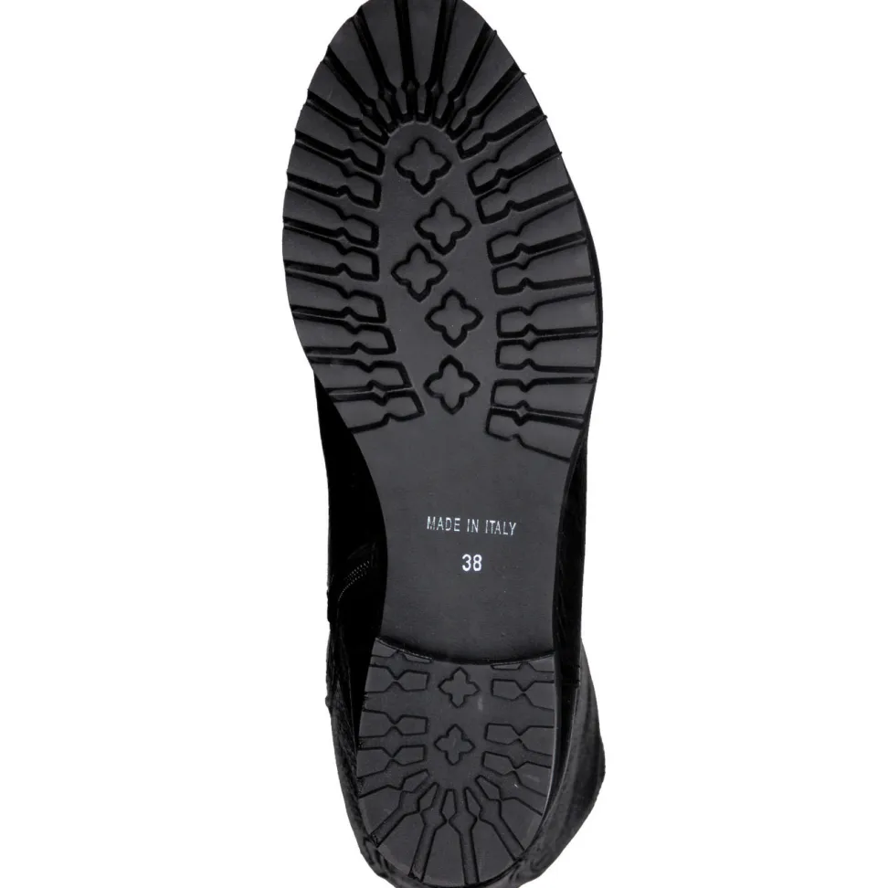 Mannori – Kniehoher Stiefel aus Kalbleder Schwarz