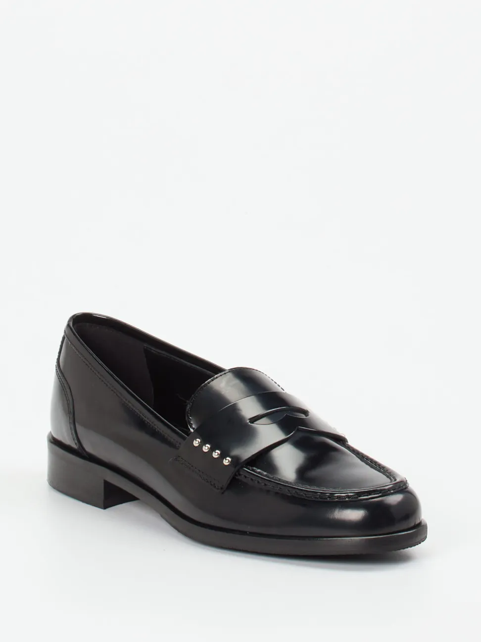 Mannori – Loafer aus Hochglanzleder schwarz