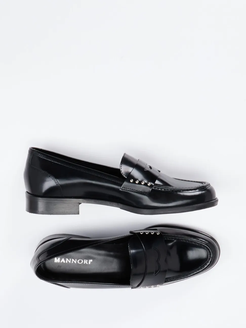Mannori – Loafer aus Hochglanzleder schwarz