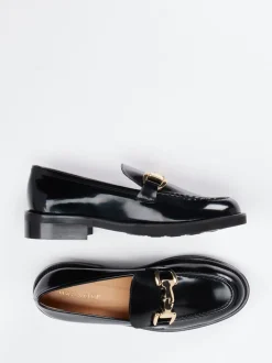 Mannori – Loafer aus Hochglanzleder schwarz