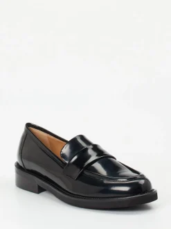 Mannori – Loafer aus Hochglanzleder schwarz