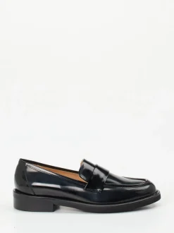 Mannori – Loafer aus Hochglanzleder schwarz