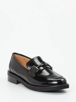 Mannori – Loafer aus Hochglanzleder in Schwarz