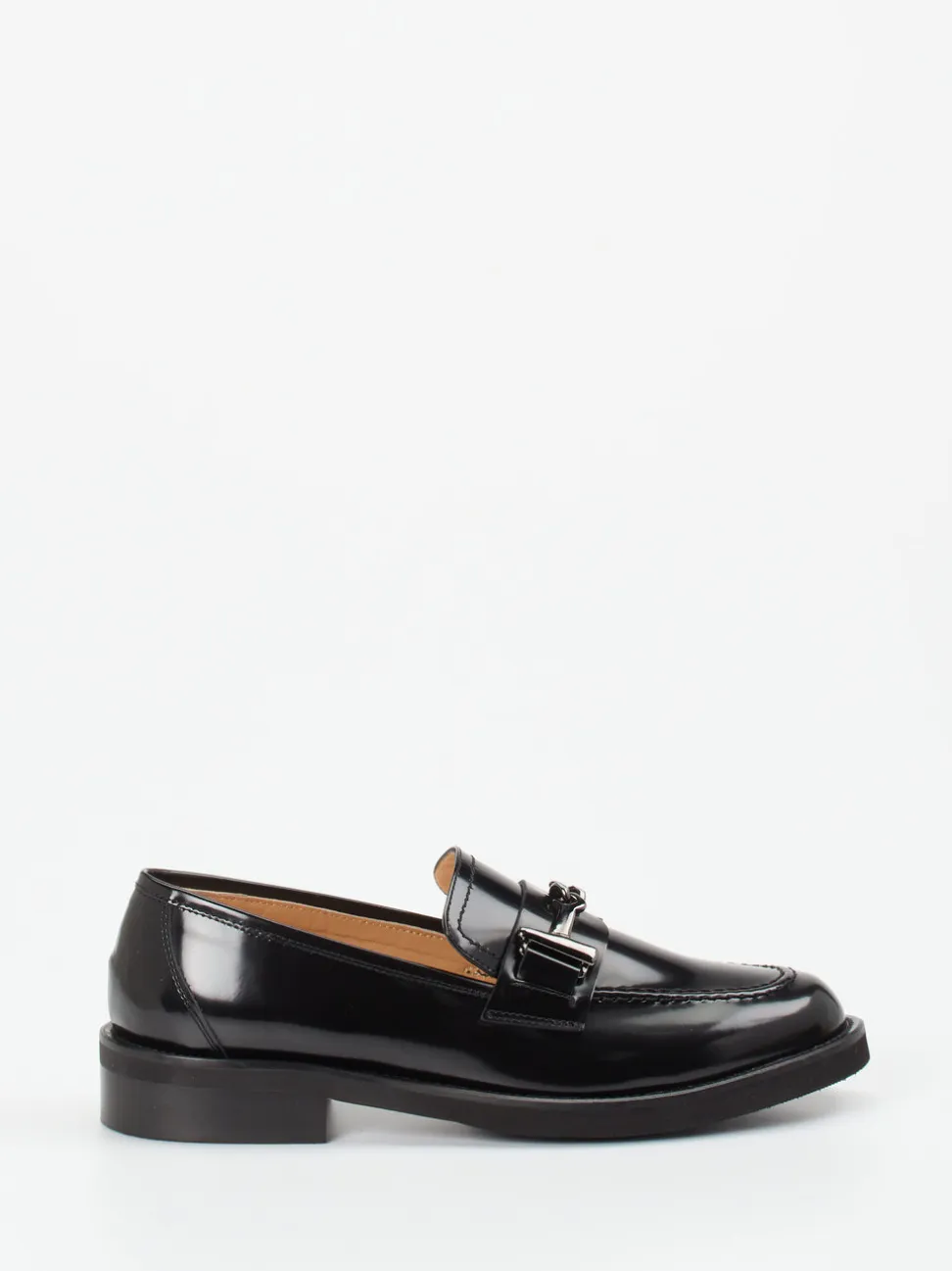 Mannori – Loafer aus Hochglanzleder in Schwarz