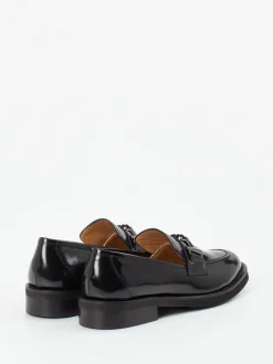 Mannori – Loafer aus Hochglanzleder in Schwarz