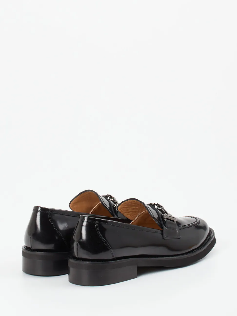 Mannori – Loafer aus Hochglanzleder in Schwarz