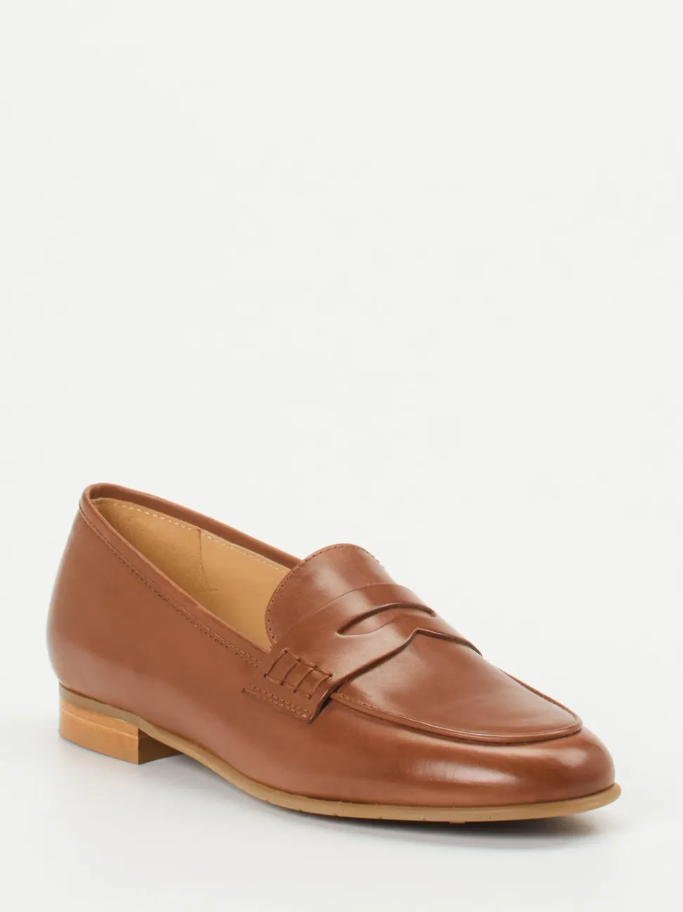 Mannori – Loafer aus Kalbleder Cognacbraun
