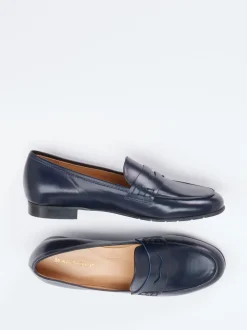 Mannori – Loafer aus Kalbleder in Marineblau