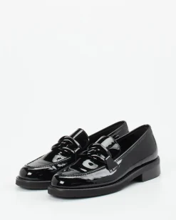 Mannori – Loafer aus Lackleder schwarz glänzend