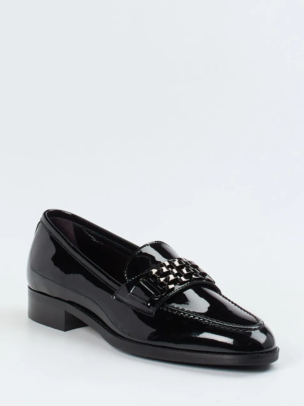 Mannori – Loafer aus Lackleder in Schwarz