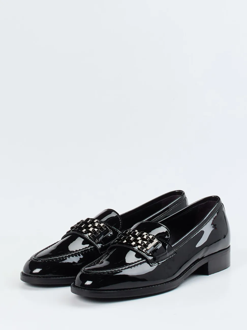 Mannori – Loafer aus Lackleder in Schwarz
