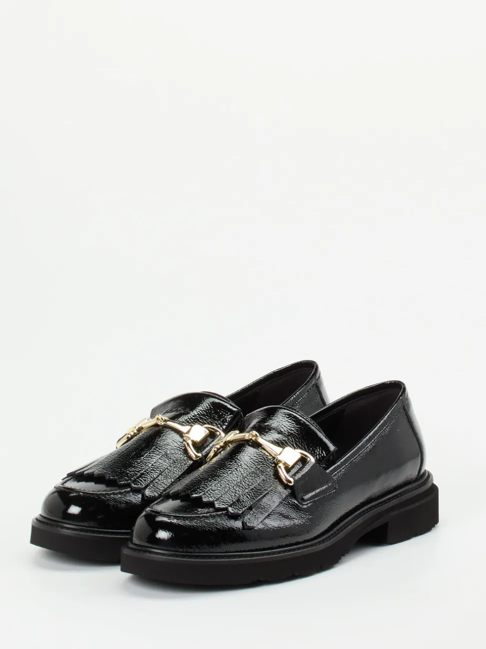 Mannori – Loafer aus Lackleder in Schwarz