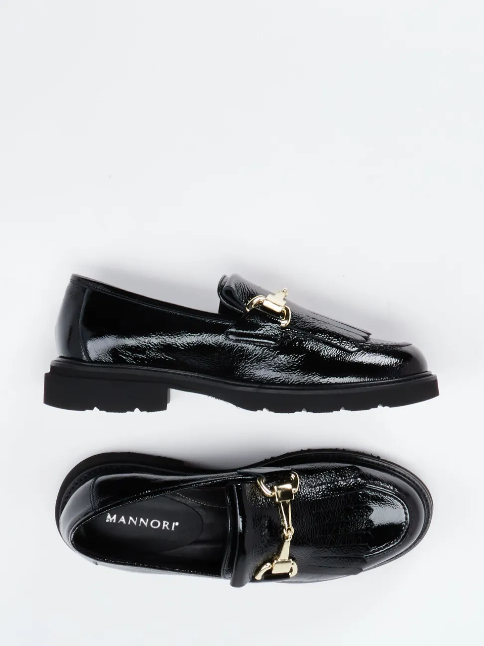 Mannori – Loafer aus Lackleder in Schwarz
