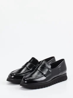 Mannori – Loafer aus Lackleder Schwarz