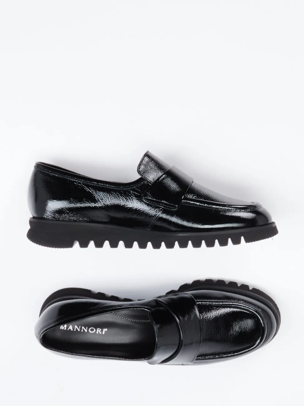 Mannori – Loafer aus Lackleder Schwarz