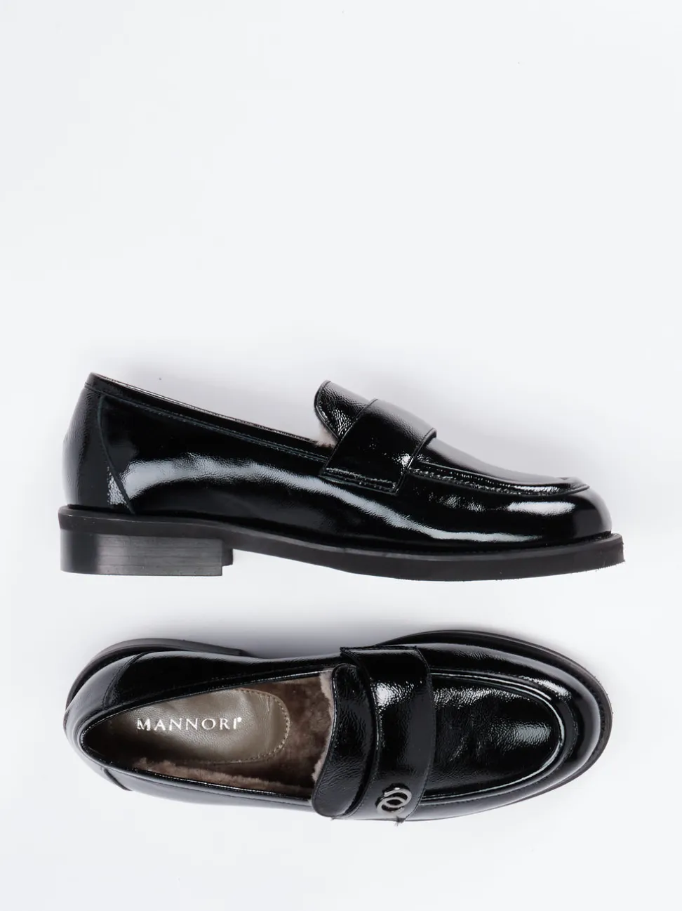 Mannori – Loafer aus Lackleder Schwarz