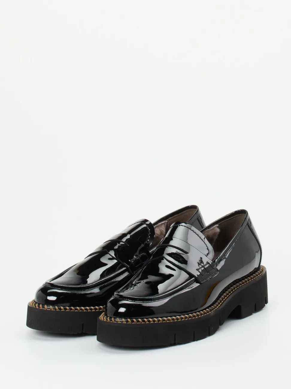Mannori – Loafer aus Lackleder in Schwarz