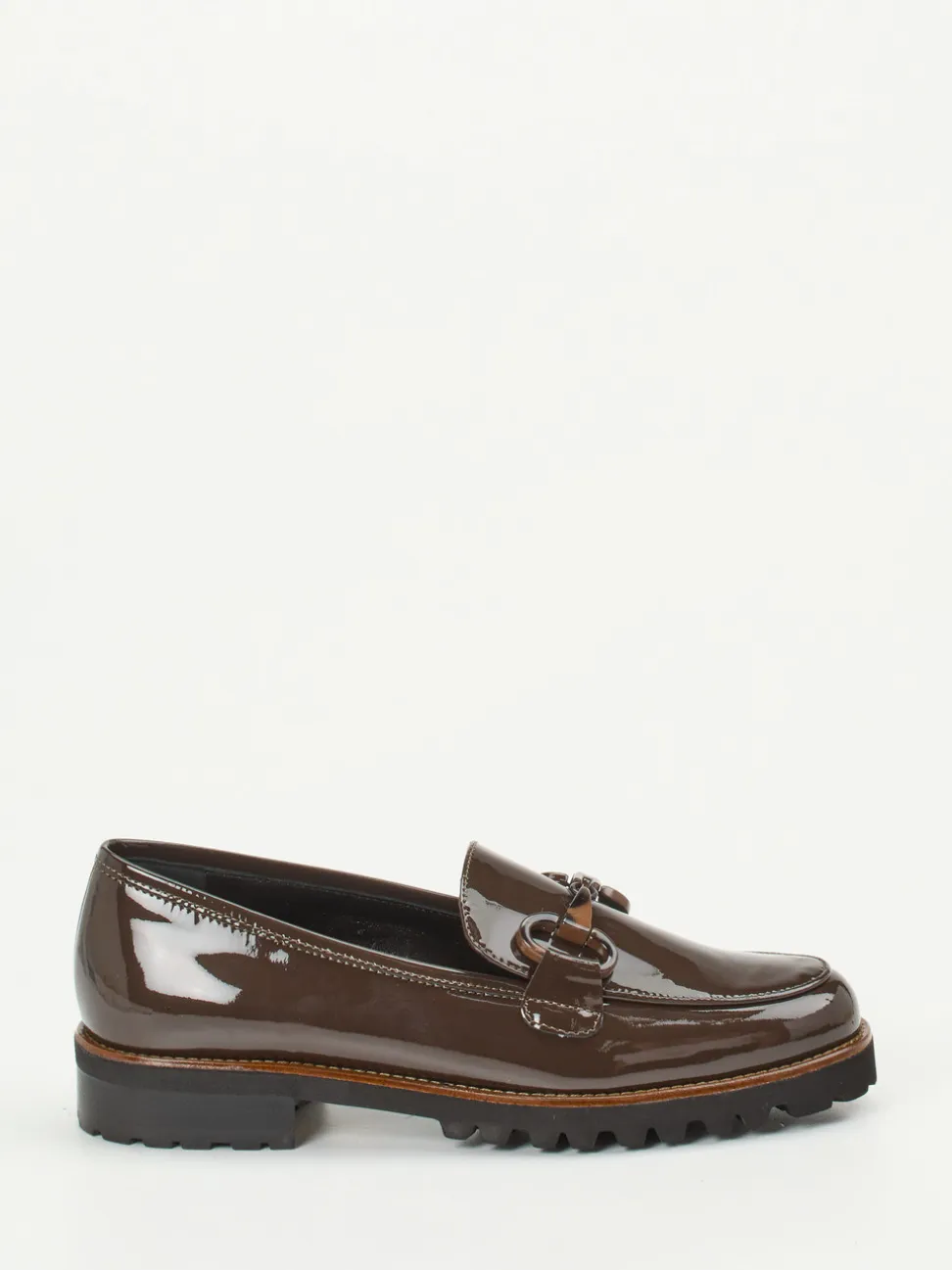 Mannori – Loafer aus Lackleder in Schokobraun