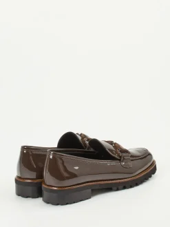 Mannori – Loafer aus Lackleder in Schokobraun