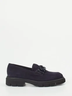 Mannori – Loafer aus Veloursleder Dunkelviolett