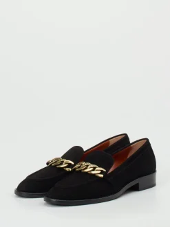 Mannori – Loafer aus Veloursleder Schwarz