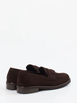 Mannori – Loafer aus Veloursleder Dunkelbraun