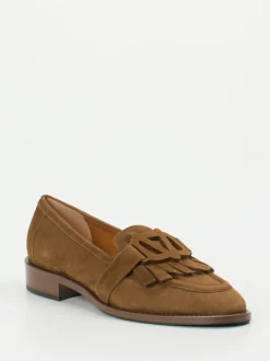 Mannori – Loafer aus Veloursleder cognacbraun
