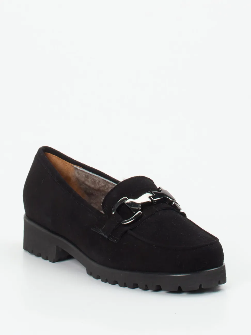 Mannori – Loafer aus Veloursleder schwarz