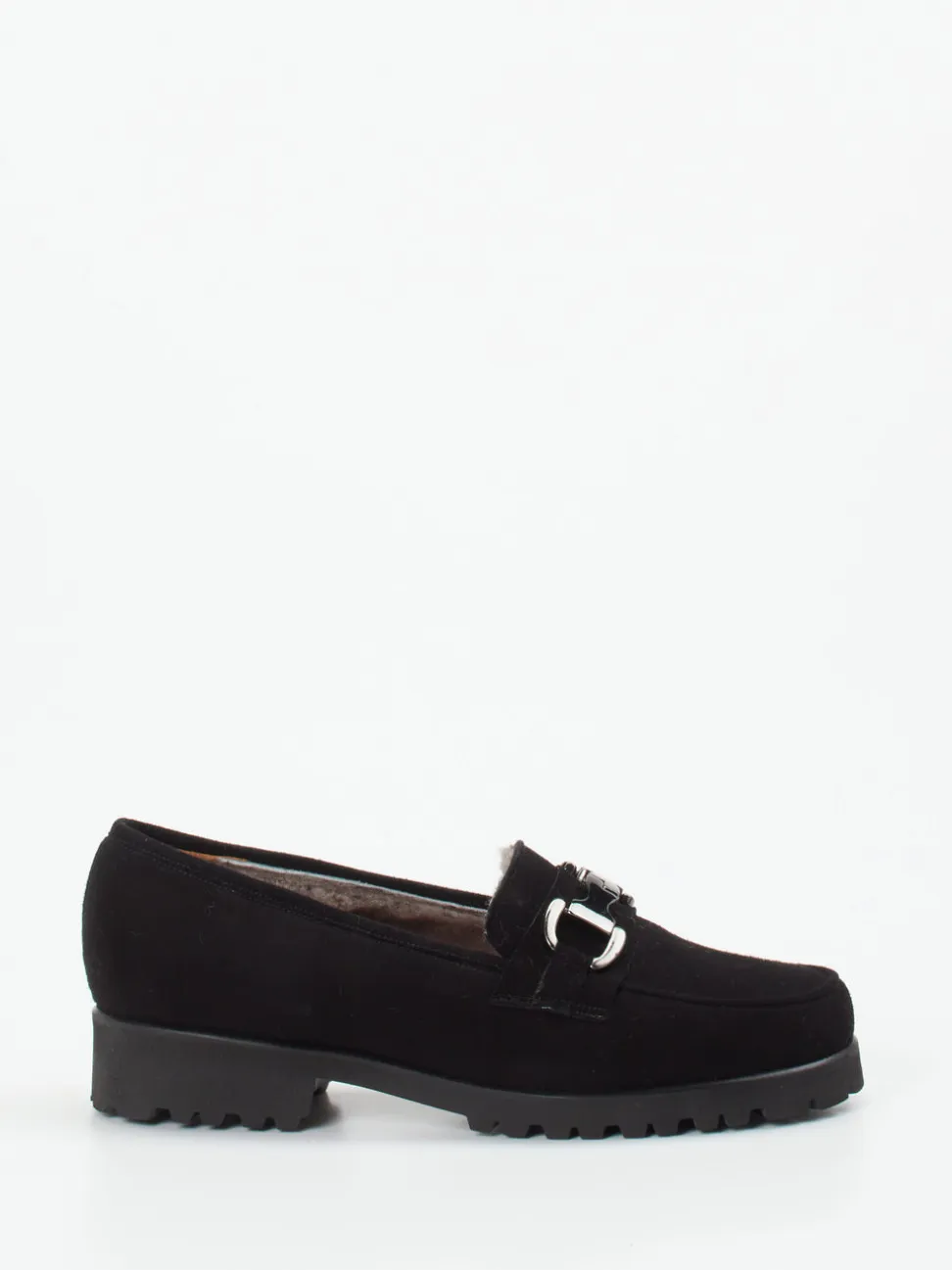 Mannori – Loafer aus Veloursleder schwarz