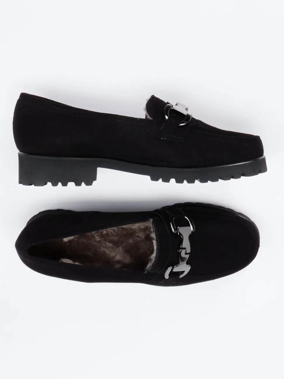 Mannori – Loafer aus Veloursleder schwarz