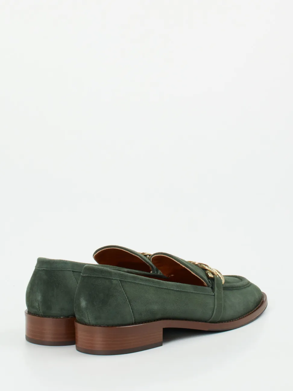 Mannori – Loafer aus Veloursleder in Tannengrün
