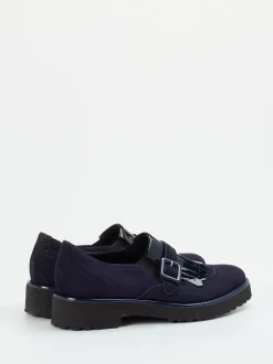 Mannori – Loafer aus Veloursleder mit Lackdetails