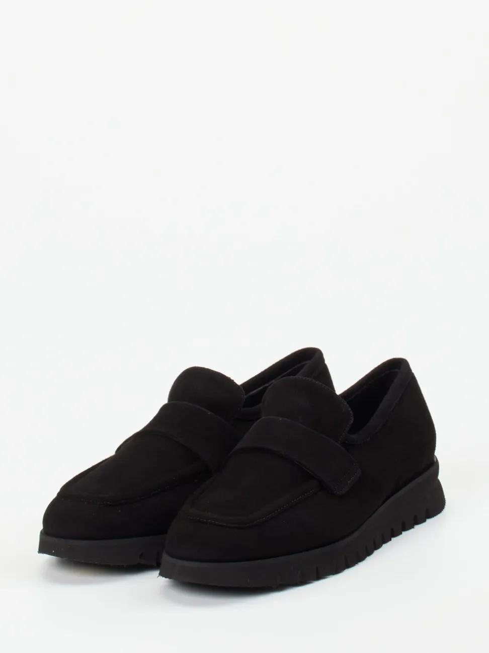Mannori – Loafer aus Veloursleder schwarz