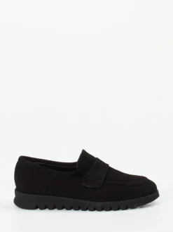 Mannori – Loafer aus Veloursleder schwarz