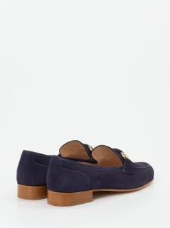 Mannori – Loafer aus Veloursleder Dunkelblau