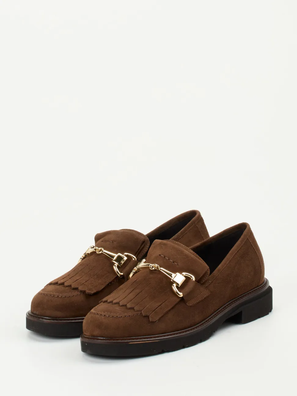 Mannori – Loafer aus Veloursleder in Braun