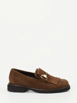 Mannori – Loafer aus Veloursleder in Braun