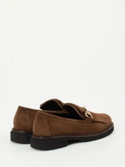 Mannori – Loafer aus Veloursleder in Braun