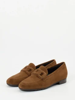 Mannori – Loafer aus Veloursleder in Braun