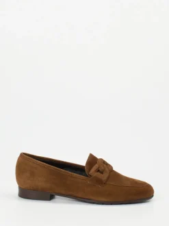 Mannori – Loafer aus Veloursleder in Braun