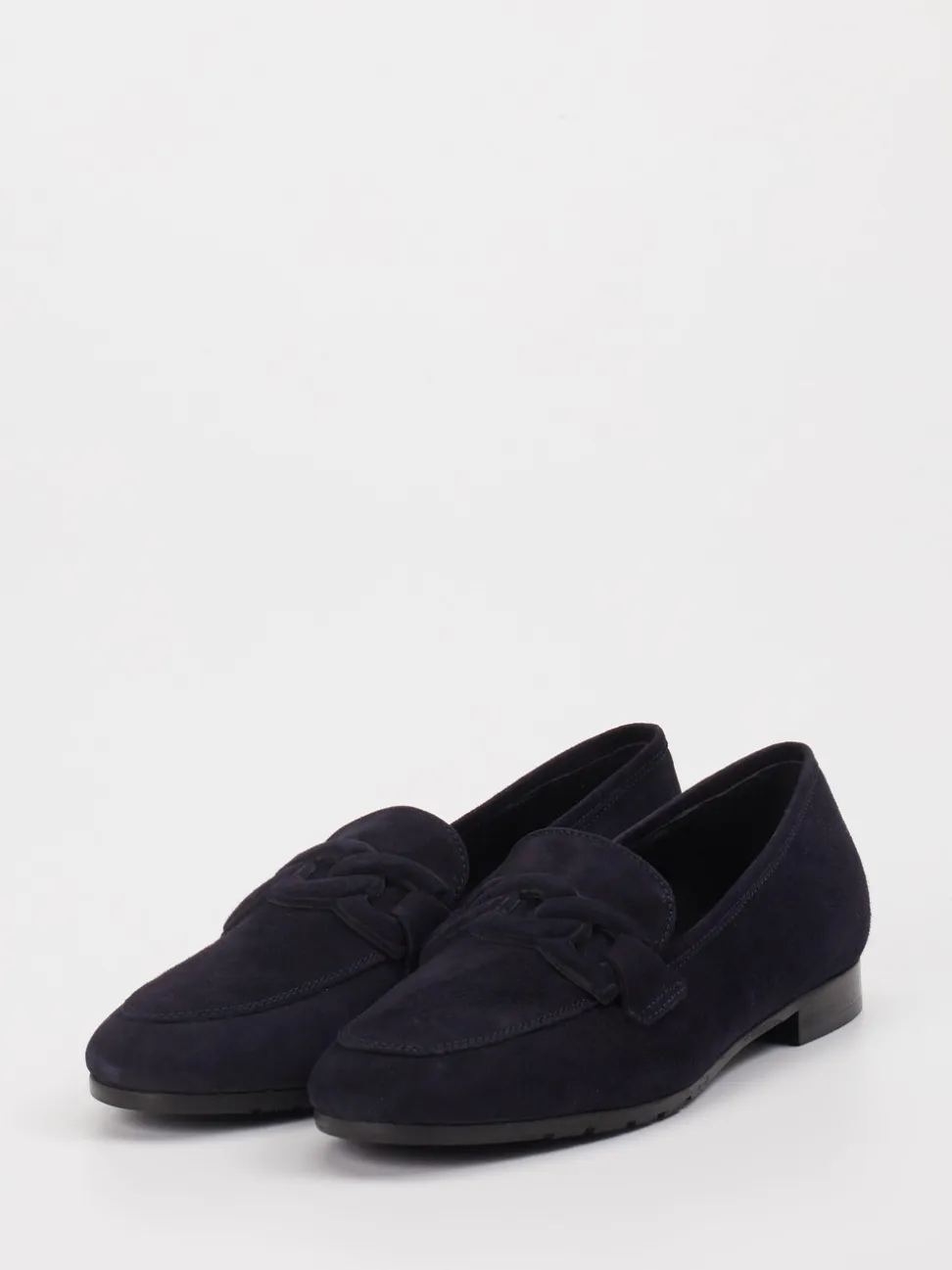 Mannori – Loafer aus Veloursleder in Dunkelblau