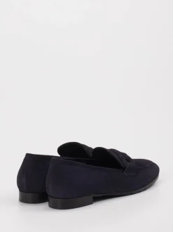 Mannori – Loafer aus Veloursleder in Dunkelblau