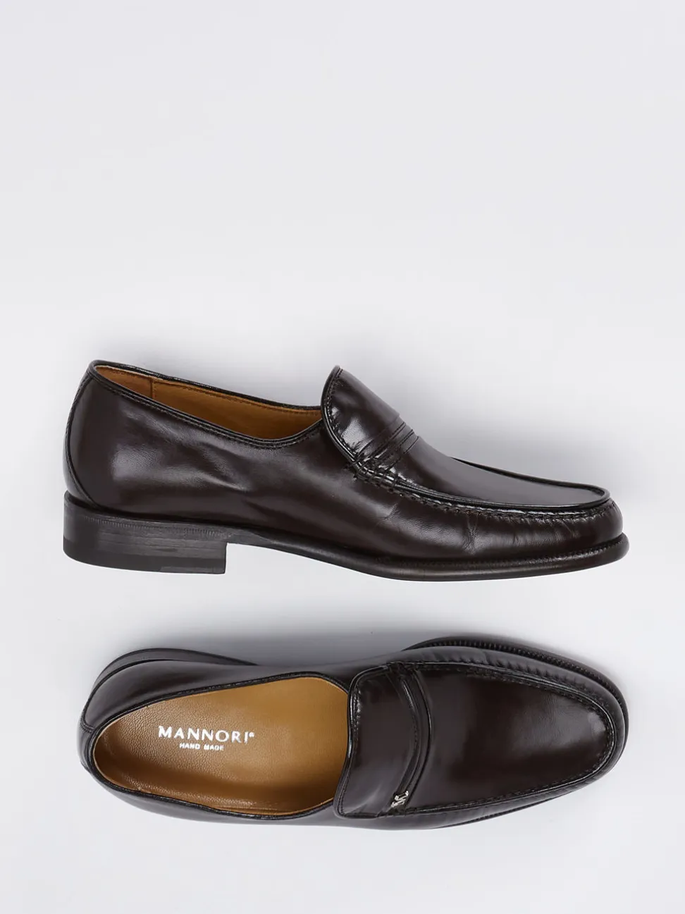 Mannori – Loafer aus Ziegenleder Dunkelbraun