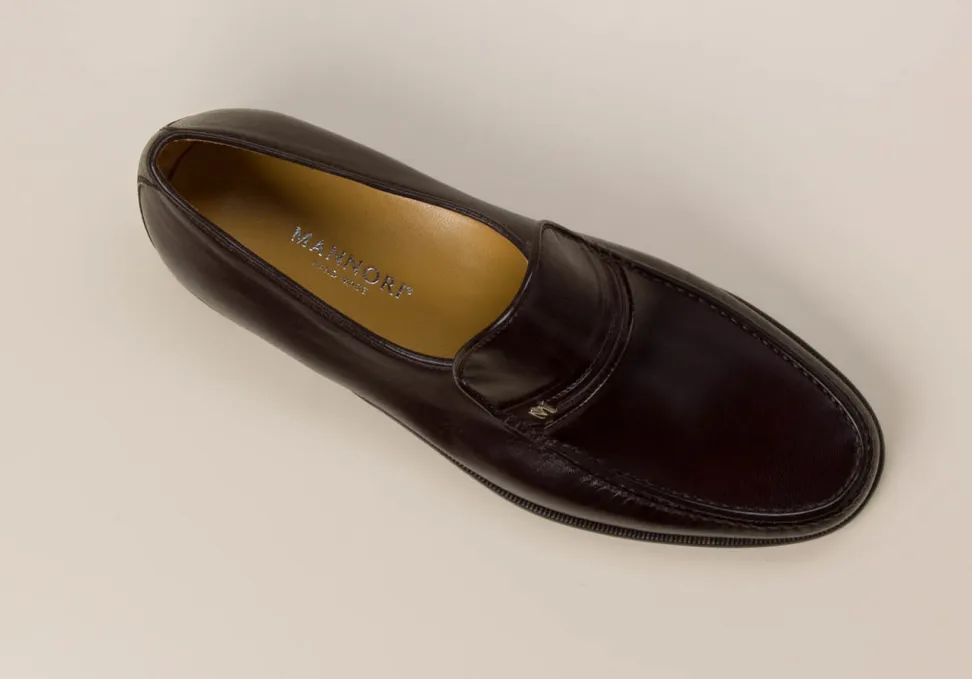 Mannori – Loafer aus Ziegenleder Dunkelbraun
