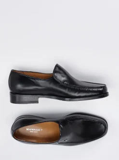 Mannori – Loafer aus Ziegenleder Schwarz