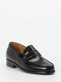 Mannori – Loafer aus Ziegenleder in Schwarz