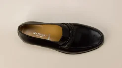 Mannori – Loafer aus Ziegenleder in Schwarz