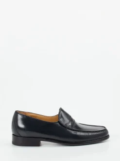 Mannori – Penny Loafer aus Ziegenleder in Blau