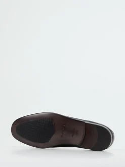 Mannori – Penny Loafer aus Ziegenleder in Blau